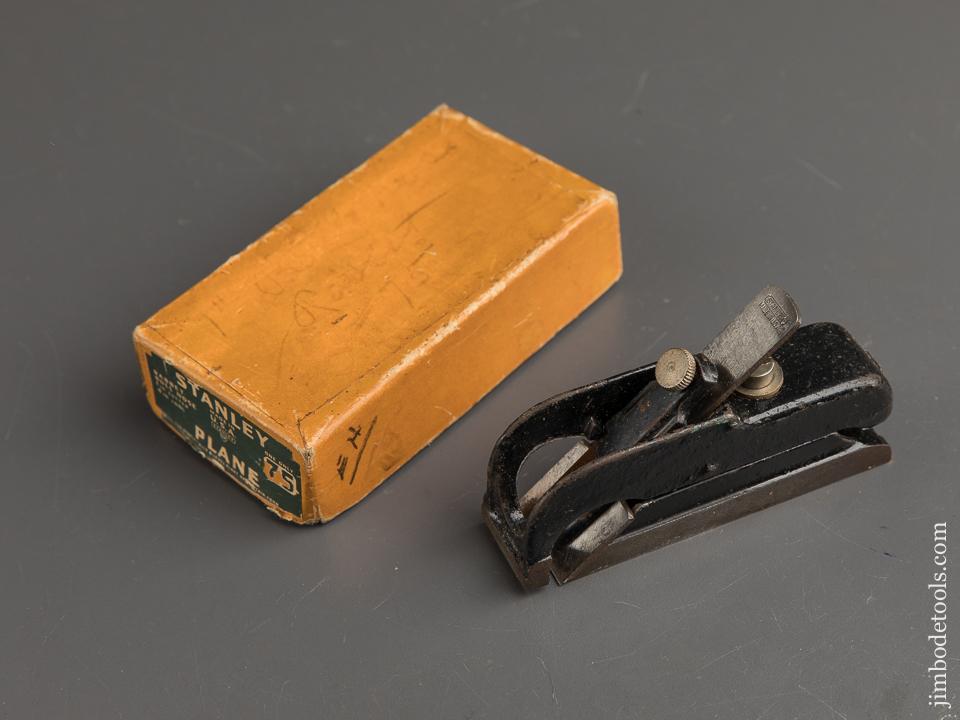 STANLEY No. 75 Bull Nose Rabbet Plane NEAR MINT in Original Box - 89796