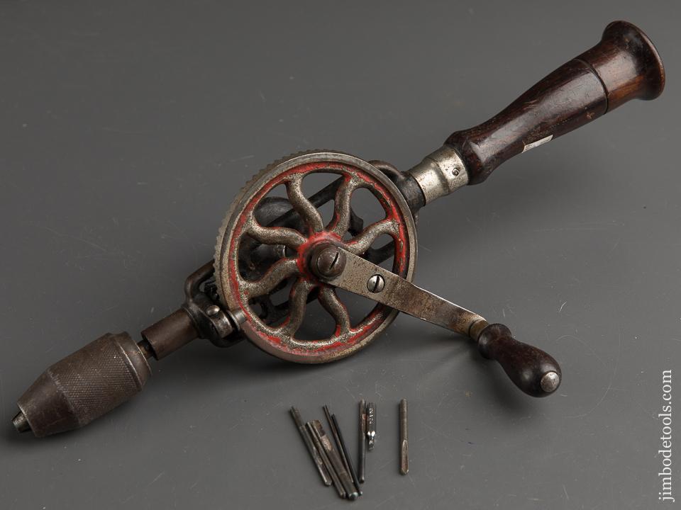 MILLERS FALLS No. 2 Egg Beater Hand Drill with Eight Bits - 89838