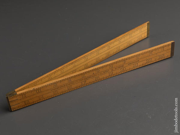 RARE Flat Hinged STANLEY No. 31 1/8 Shrink Rule - 89843
