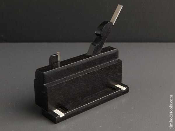 MINT 3/4 Size Ebony JIM LEAMY Moving Filletster Plane - 89849U