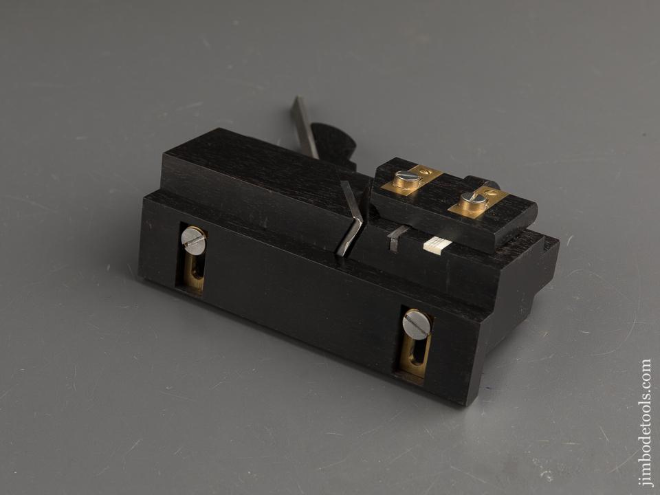 MINT 3/4 Size Ebony JIM LEAMY Moving Filletster Plane - 89849U