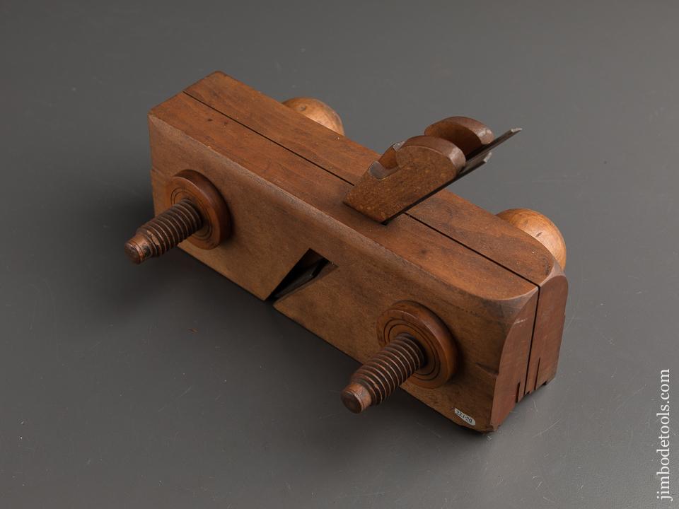 Near Mint! J. STARR N. LISBON OHIO Double Iron Sash Molding Plane with Threaded Rods RARE - 89851U