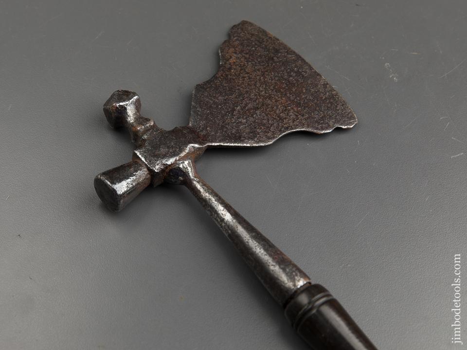 Magnificent 17th/18th Century Axe with Newer Ebony Handle - 89861
