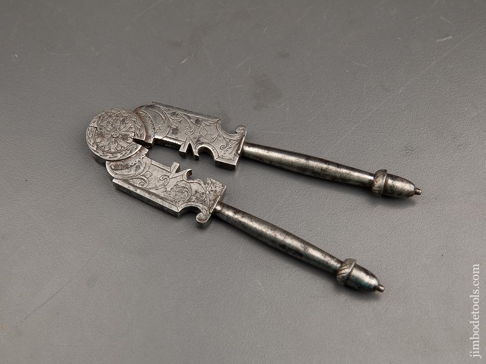 POE J. FRAGH 1839 Dated and Decorated Armorer's Wrench with Acorn Finials - 89866