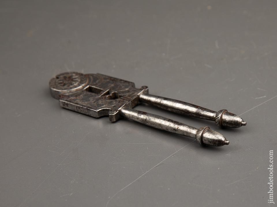 POE J. FRAGH 1839 Dated and Decorated Armorer's Wrench with Acorn Finials - 89866
