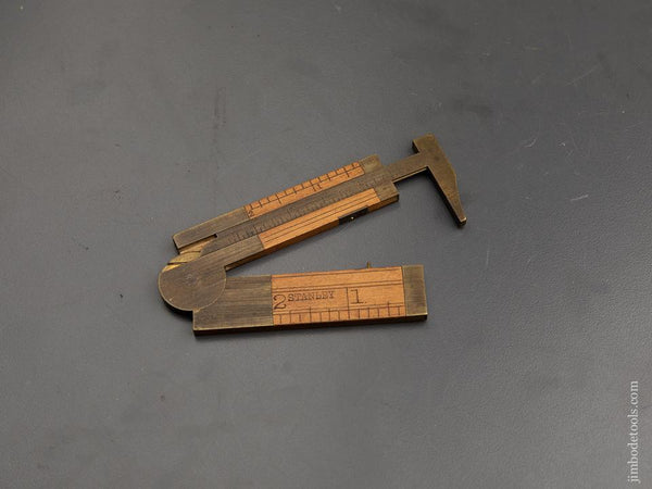 RARE Fat STANLEY No. 13 1/2 Folding Six inch Caliper Rule - 89916