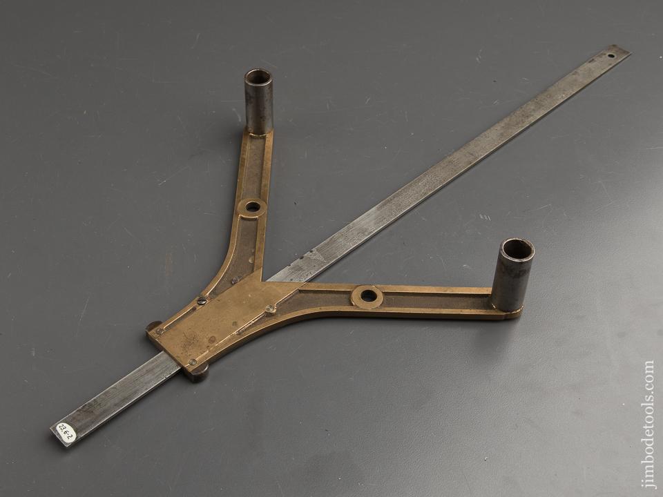 Massive! 9 x 20 inch Brass & Steel Center Finding Square - 89919