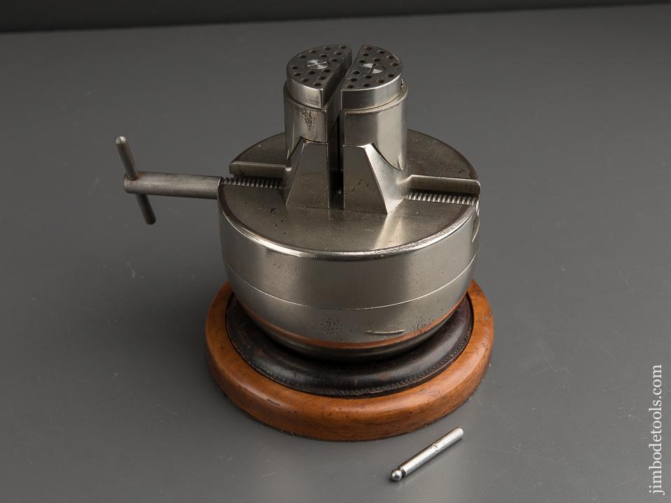 Extra Fine! A.D. MUEHLMATT "The Rex" Engraver's Ball with Wooden Base and Leather Doughnut - 89937