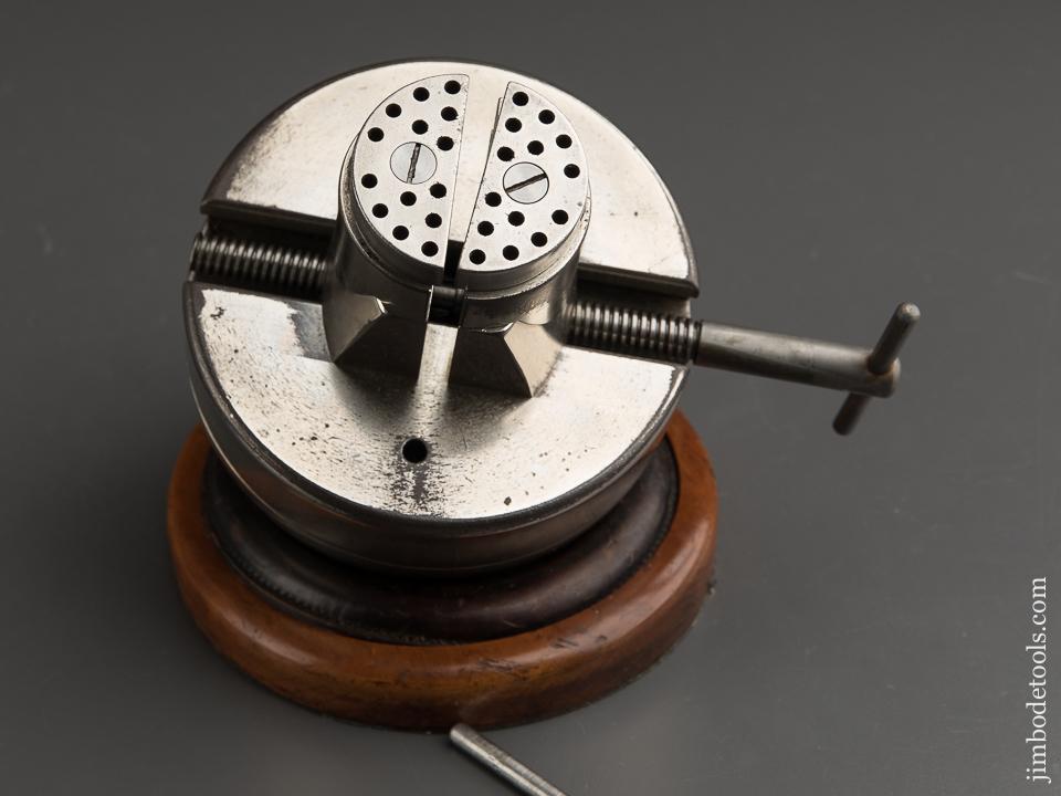 Extra Fine! A.D. MUEHLMATT "The Rex" Engraver's Ball with Wooden Base and Leather Doughnut - 89937