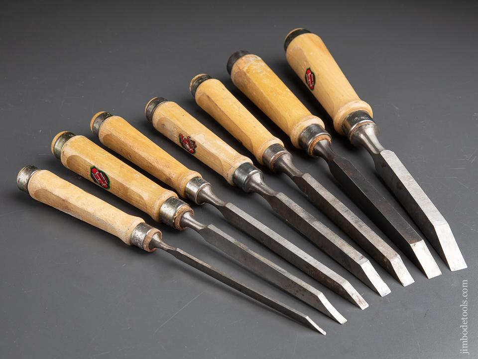 Set of Seven ULMIA Mortise Chisels - 89941