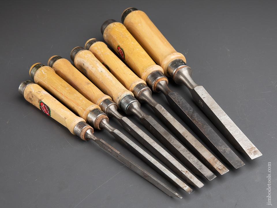Set of Seven ULMIA Mortise Chisels - 89941