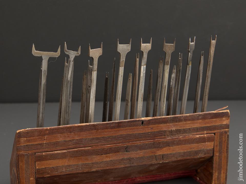 Extra RARE Set of 22 Sash Striking Knives in Stand - 89942