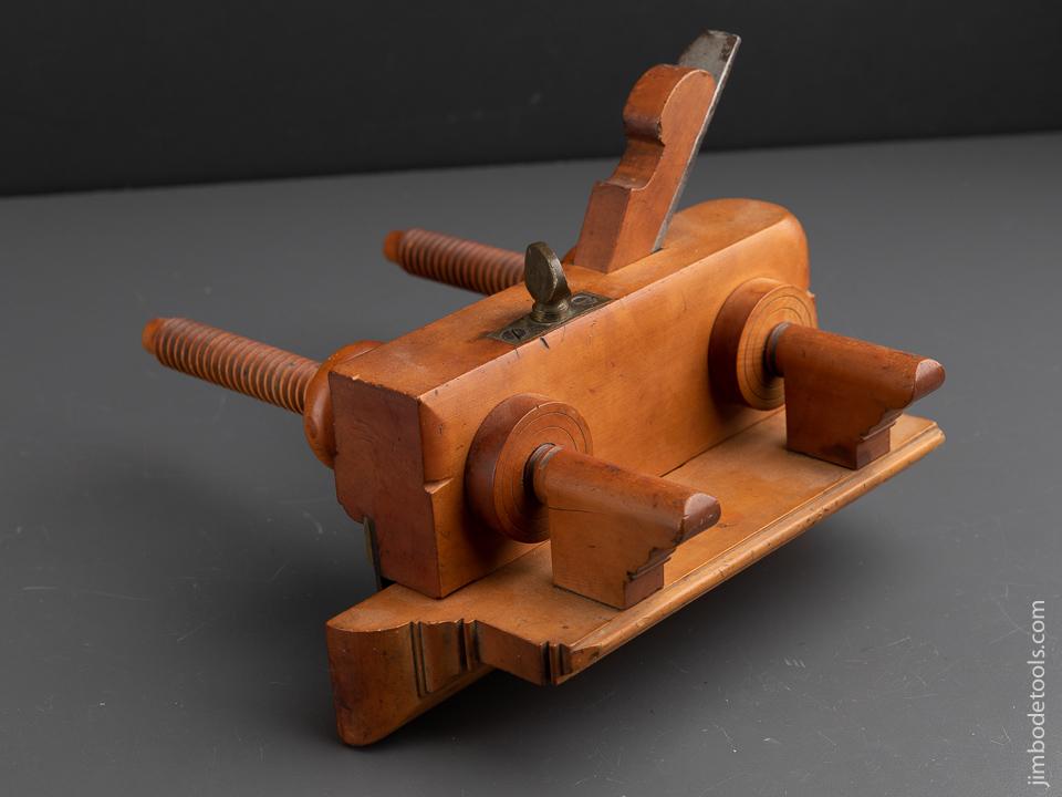 J. KELLOGG AMHERST MS Screw Arm Plow Plane circa 1835-67 - 89944