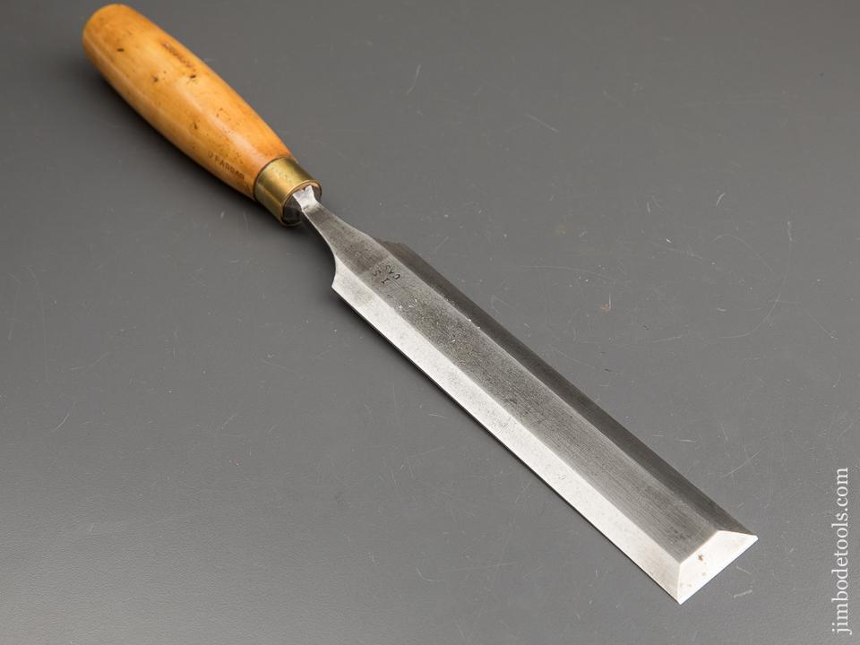 Extra Fine English 1 1/2 inch wide I. SORBY Long Thin Boxwood Handled Paring Chisel - 89950