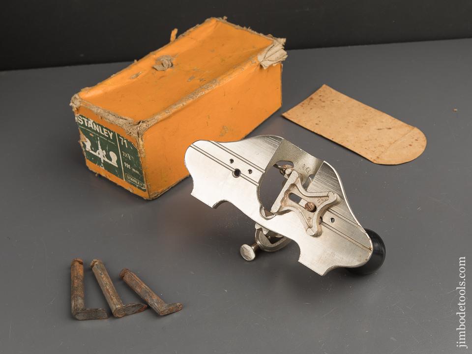 STANLEY No. 71 Router Plane 100% COMPLETE in Original Box - 89974