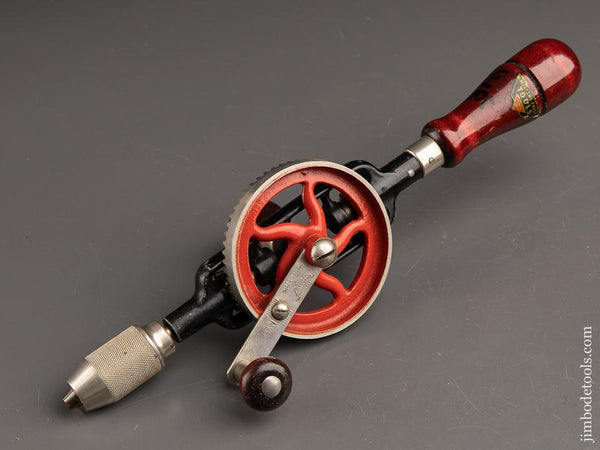 MILLERS FALLS No. 5 Egg Beater Hand Drill NEAR MINT with Decal - 90017