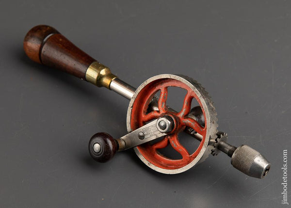 GOODELL-PRATT Egg Beater Hand Drill with Rosewood Fixtures - 90034
