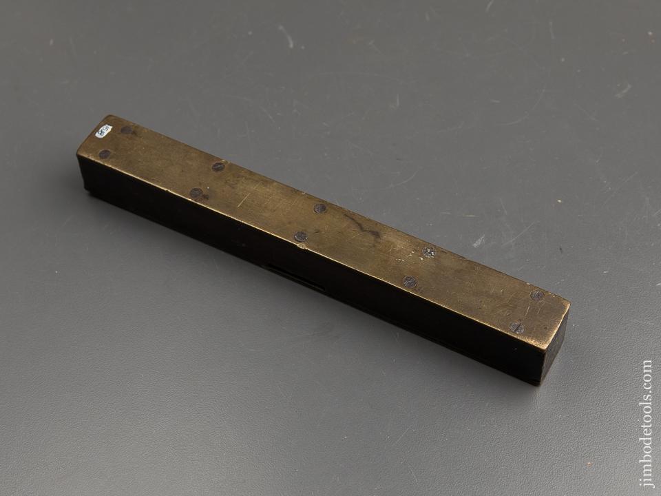 J. HATTON 1865 Dated Rosewood & Brass Eight inch Level - 90035