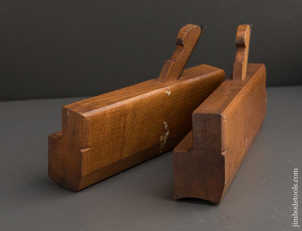 Pair of M. COPELAND No. 22 Hollow & Round Molding Planes circa 1822-55 - 90070