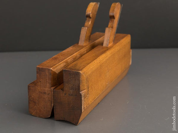 Pair of NEW HAVEN PLANE CO No. 18 Hollow & Round Molding Planes - 90071