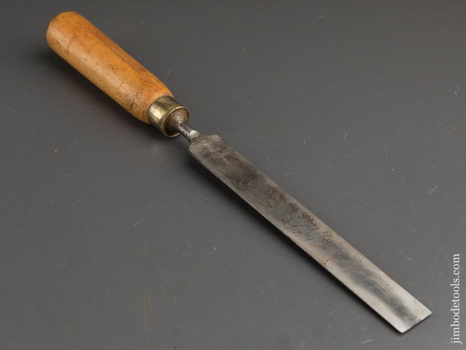 One inch HILDICK Long Thin Boxwood Handled English Paring Chisel - 90098