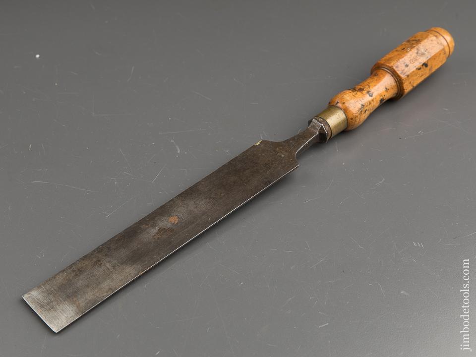 1 1/2 inch Long Thin I. SORBY Boxwood Handled English Paring Chisel - 90099