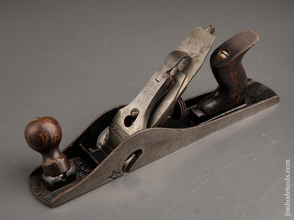 Fine STANLEY No. 10 1/4 Tilt Handle Carriage Maker's Rabbet Plane WWII Vintage - 90104