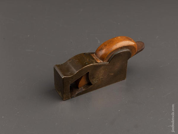 Excellent J. FROST NORWICH Gunmetal & Boxwood Bull Nose Rabbet Plane - 90125U