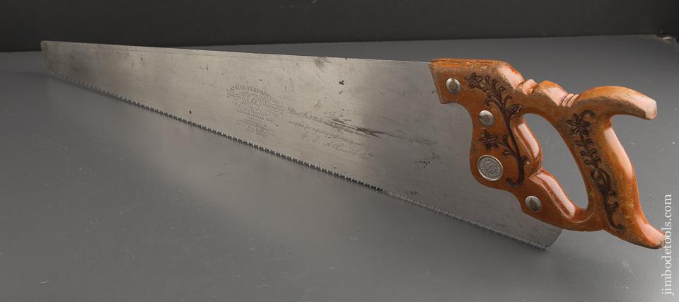 Extra Fine! 8 point 26 inch Crosscut ATKINS No. 65 Hand Saw - 90134