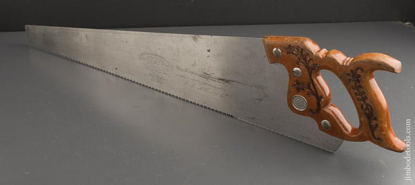 Extra Fine! 8 point 26 inch Crosscut ATKINS No. 65 Hand Saw - 90134