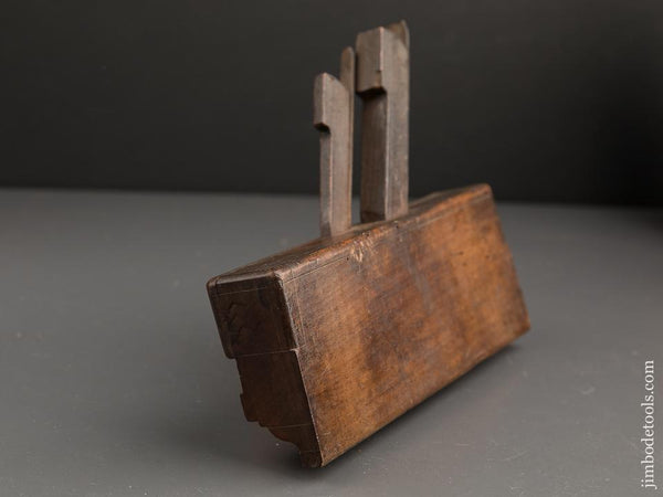 FINE Double Iron Cormier Wood Molding Plane - 90138