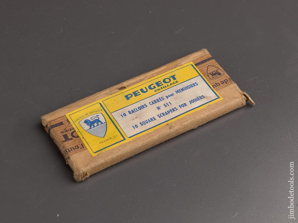 Ten PEUGEOT Card Scrapers in Original Package - 90164