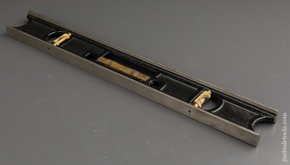 Eighteen inch STANLEY No. 36 Adjustable Metallic Plumb & Level in Wooden Box - 90175
