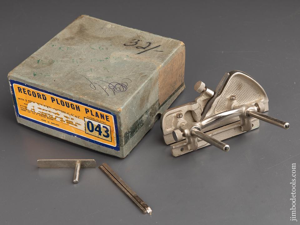 RECORD No. 043 Plough Plane MINT in Original Box - 90213