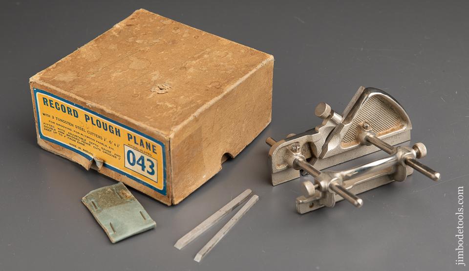RECORD No. 043 Plough/Plow Plane MINT in Original Box - 90214