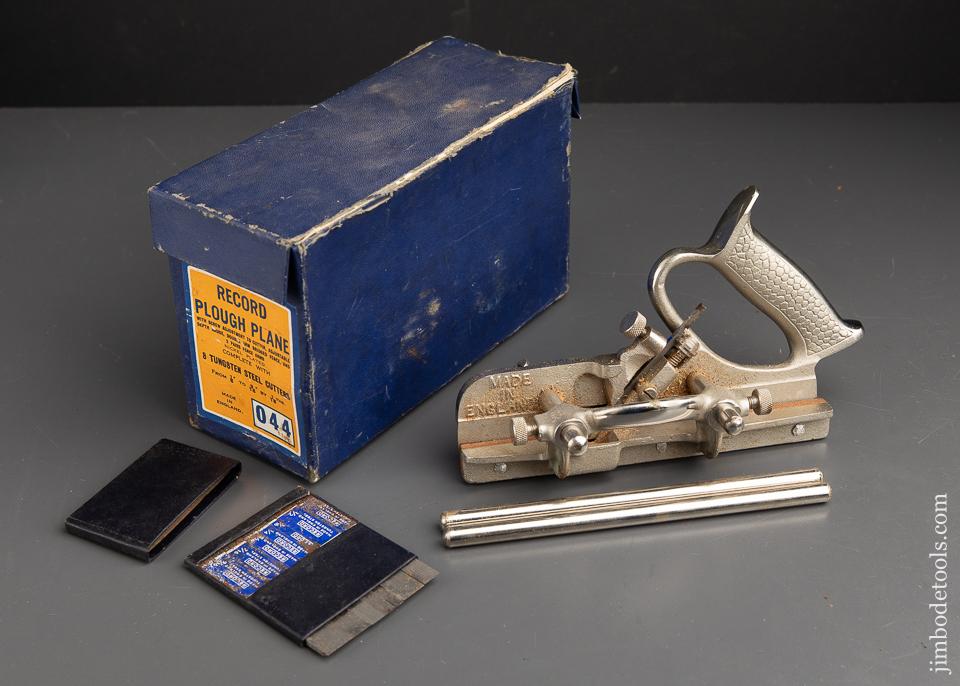 RECORD No. 044 Plough/Plow Plane 100% COMPLETE in Original Box - 90229