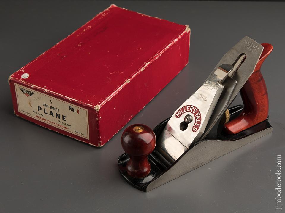 MILLERS FALLS No. 9 Smooth Plane MINT in Original Box - 90270