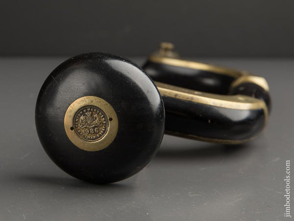 Exquisite! MARSDEN BROS Improved ULTIMATUM Brace in Ebony & Brass - 90296