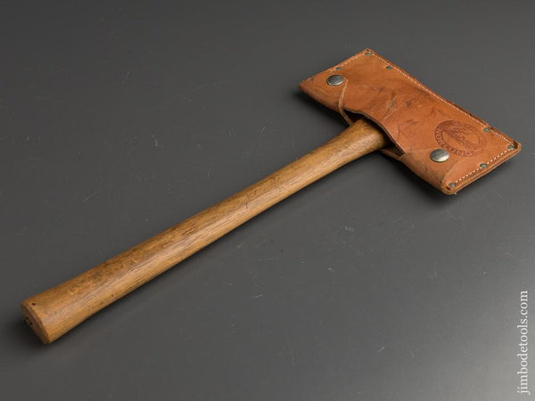Rare! NORLUND Double Bit Belt Axe with Leather Sheath and Original Label - 90321