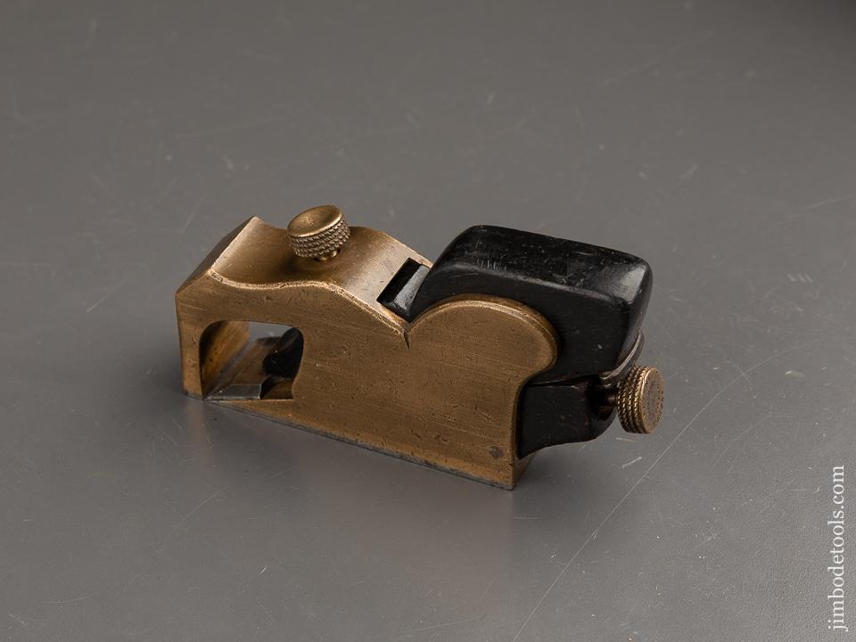 Very Rare! NORRIS No. A27 Adjustable Bull Nose Rabbet Plane in Gunmetal and Ebony - 90356U