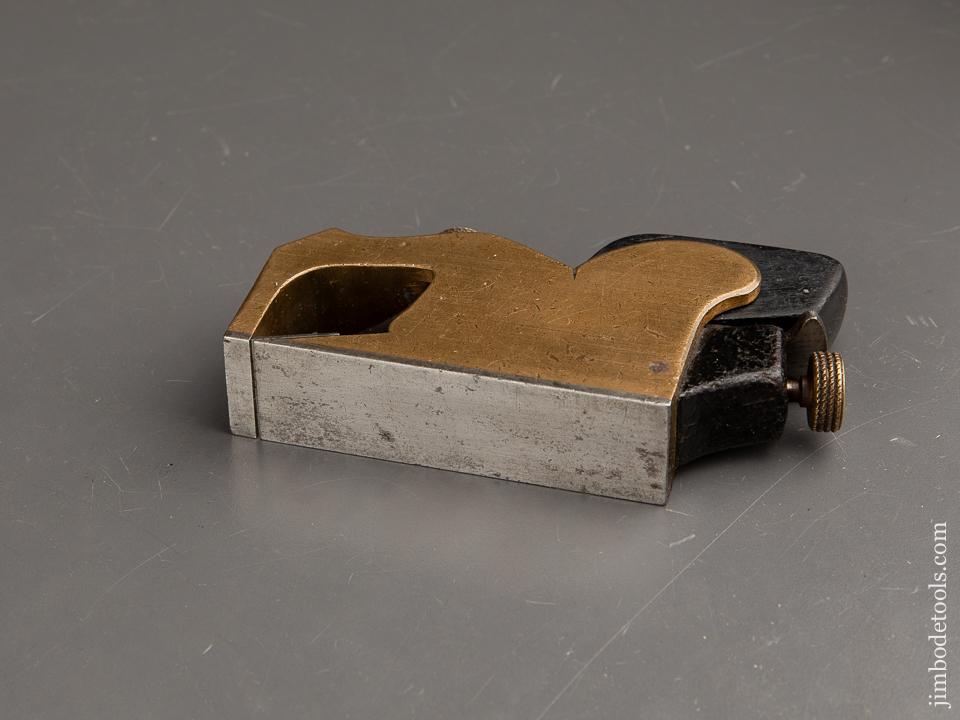 Very Rare! NORRIS No. A27 Adjustable Bull Nose Rabbet Plane in Gunmetal and Ebony - 90356U