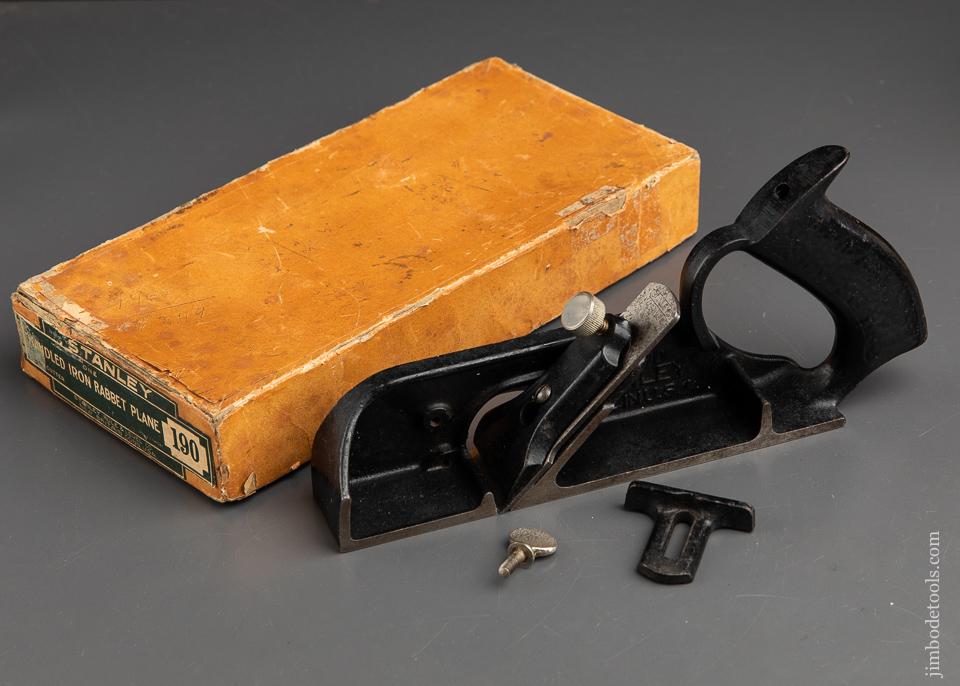 STANLEY No. 190 Rabbet Plane in Original Box - 93057