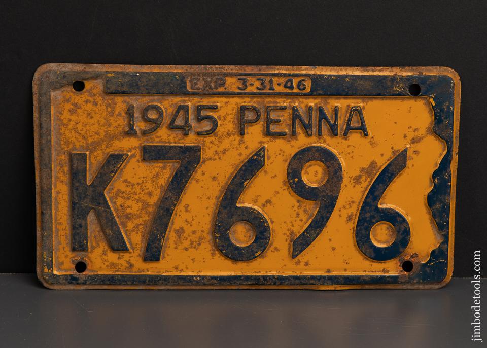 1945 Pennsylvania License Plate - 90414
