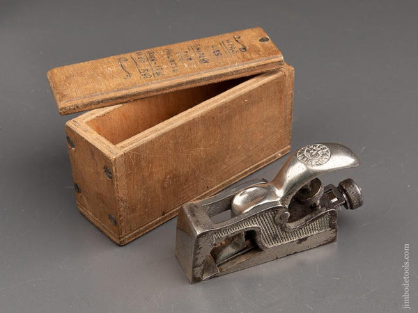 1 1/8 inch PRESTON No. 1355 Bull Nose Rabbet Plane FINE with Custom Box - 90554