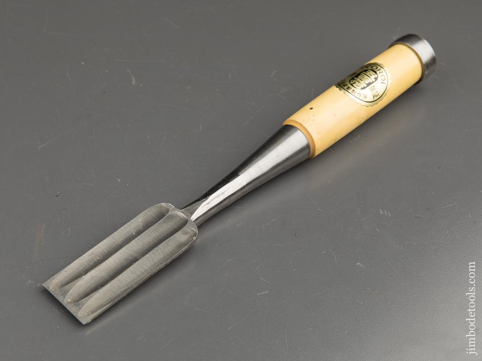 MINT and Massive! 1 3/8 inch IYOROI BLUE STEEL Heavy Mortise Chisel NEW OLD STOCK - 90619
