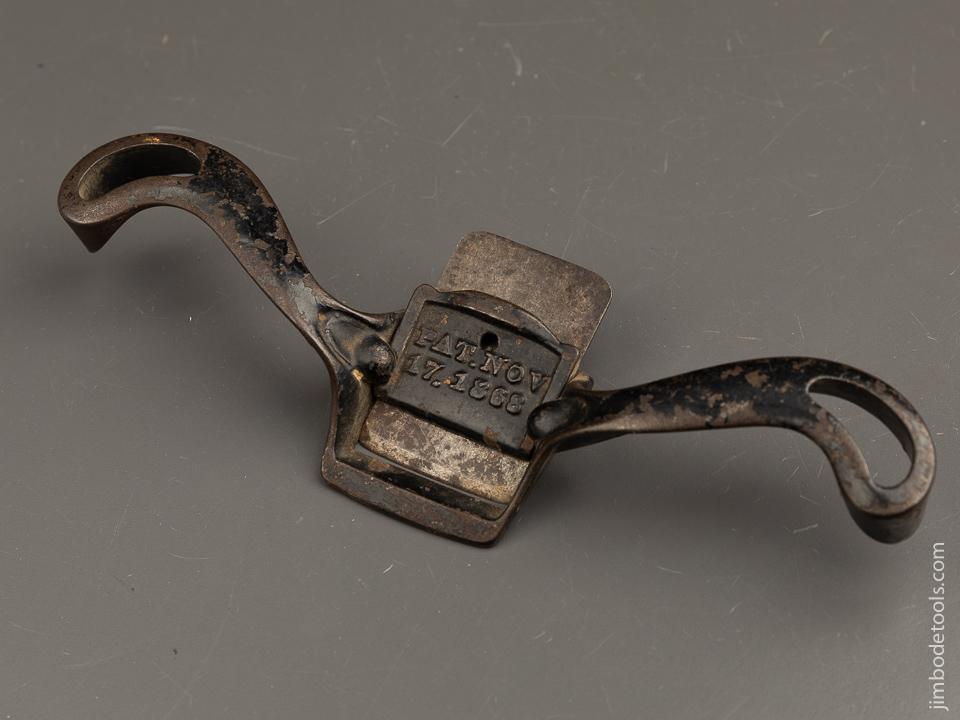 November 17, 1868 Patent Flat Bottom Spoke Shave - 90643