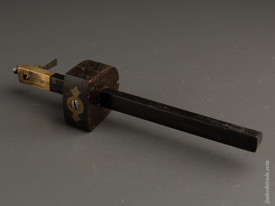 FINE Eleven inch MARPLES Ebony & Brass Slitting Gauge - 90676