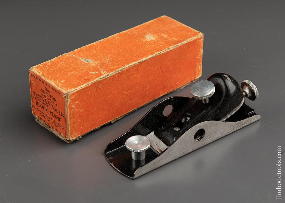 SHELTON No. 18 Block Plane in Original Box - 90683