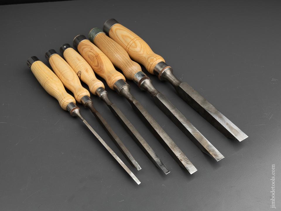 Great Set of Six Mortise Chisels by SPANN SAGE (ULMIA) - 90700