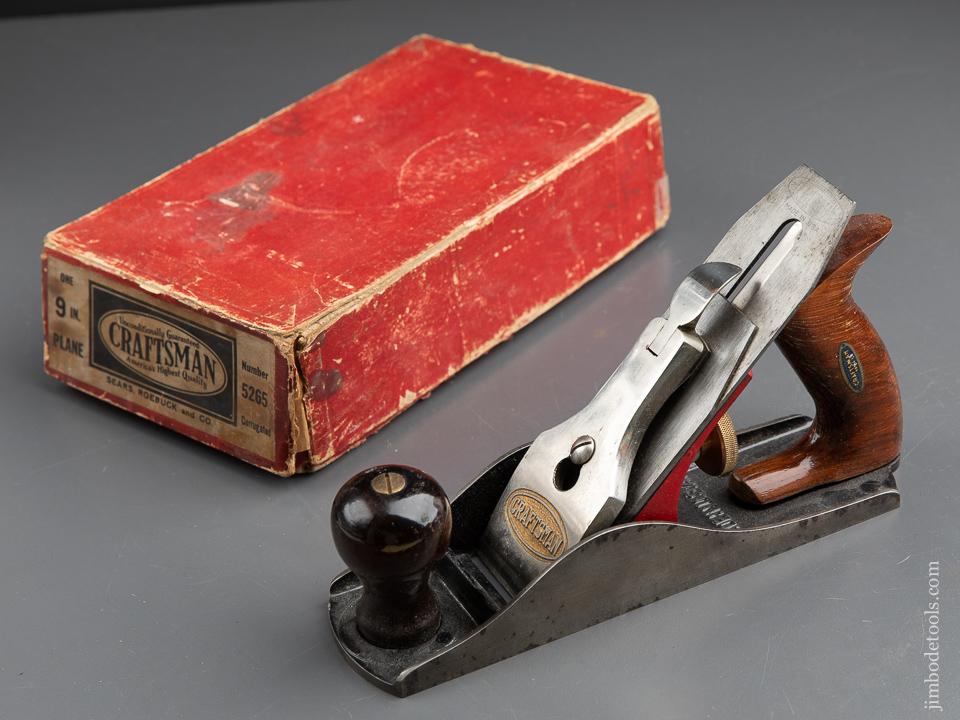 Early CRAFTSMAN No. 5265C Smooth Plane by MILLERS FALLS with Decal in Original Box - 90713